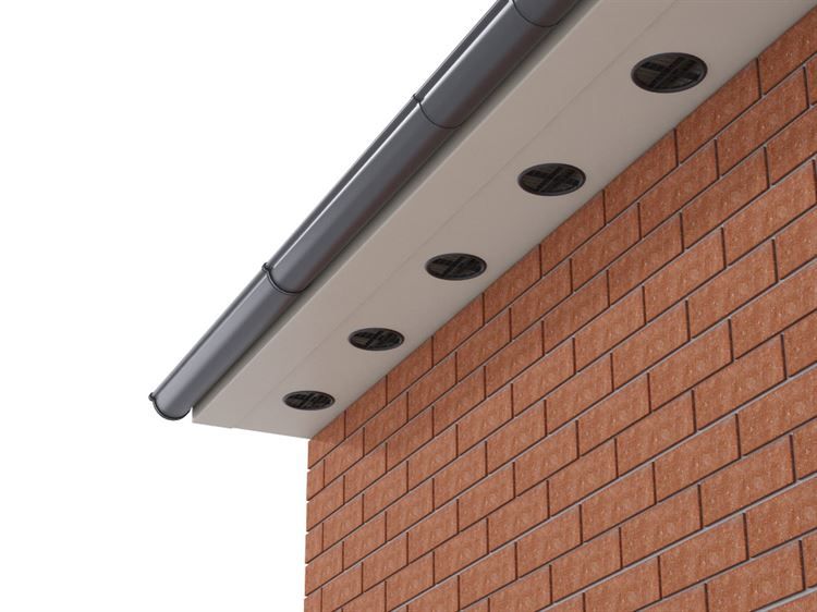SNOWVENTCO 50 Sq. In. Roof Exhaust Vent - Black Static Roof Vent For Attic Ventilation