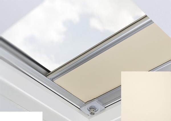 Fakro - ARF/D II 053 Z-Wave - Flat Roof Electrically Operated Blackout Blind - Cream