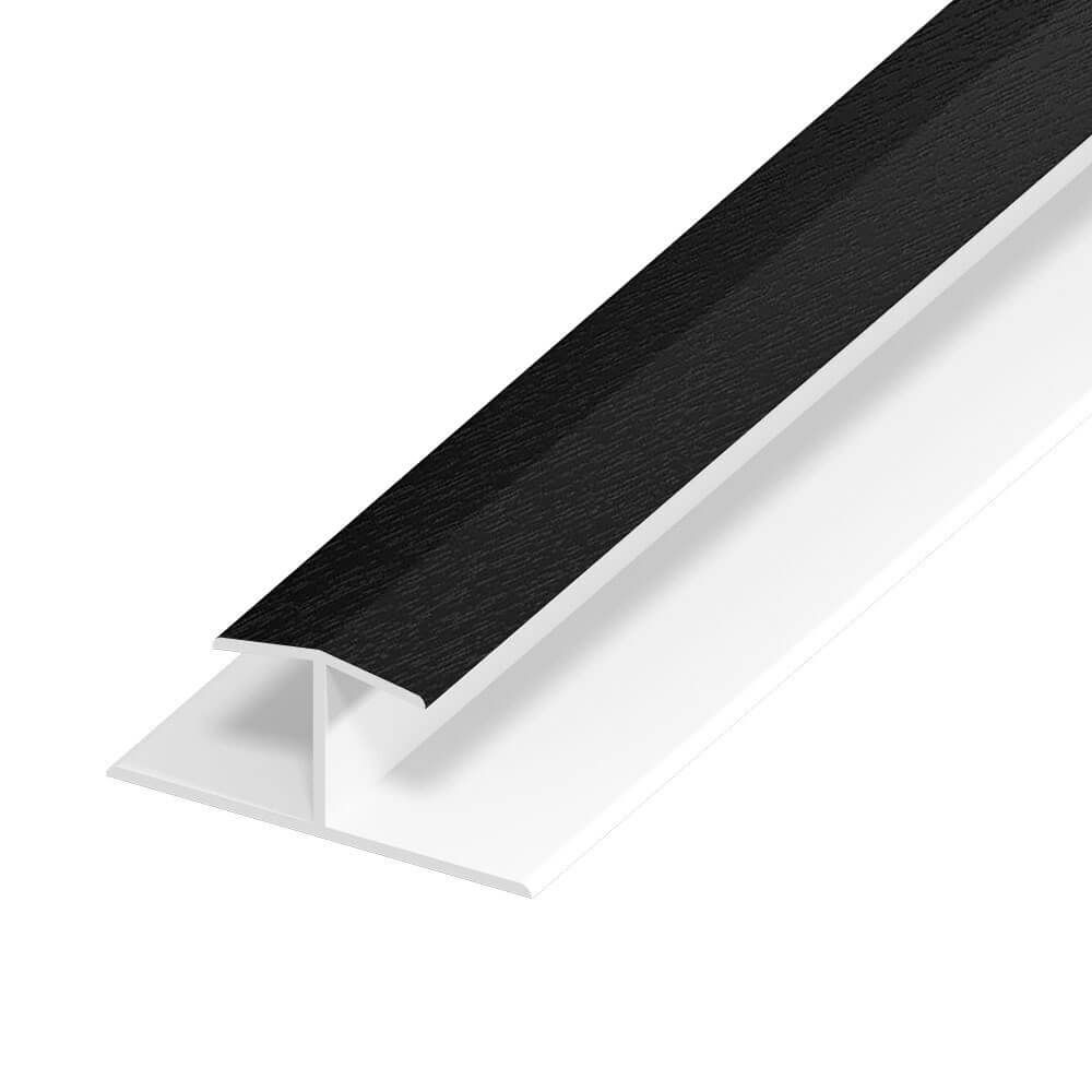 UPVC Shiplap Cladding Angle Trim 125mm Black Ash (5m)