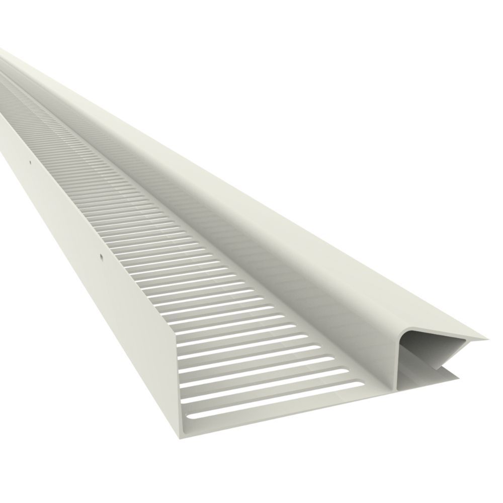 Manthorpe 10mm Continuous Soffit Vent 26mm x 48mm x 2440mm (Pack of 10)