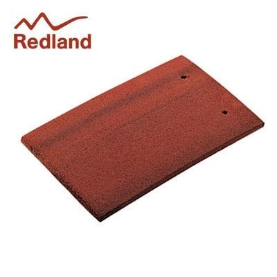 Redland Plain Eaves/Top Tile - Concrete Tile - Premier Rustic Red