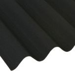 Coroline Corrugated Bitumen Roof Sheet - Black (2000 x 950mm)