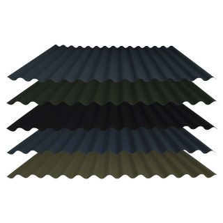 Steel Corrugated Roofing Sheet (13.5/3) - PVC Plastisol Coated - 0.5mm / 0.7mm