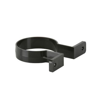 Brett Martin uPVC Roundstyle Guttering Downpipe Bracket - 68mm - Black