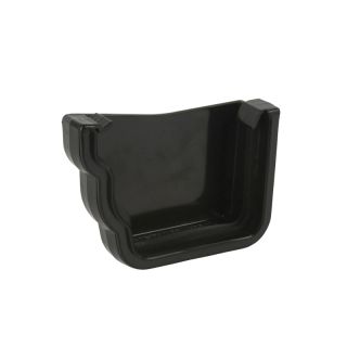 Brett Martin uPVC Prostyle Ogee Guttering External Stopend - Left/Right Hand - 106mm (Black)