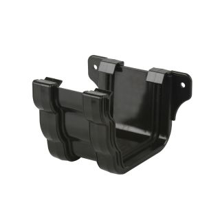 Brett Martin uPVC Prostyle Ogee Guttering Union Bracket - 106mm - Black