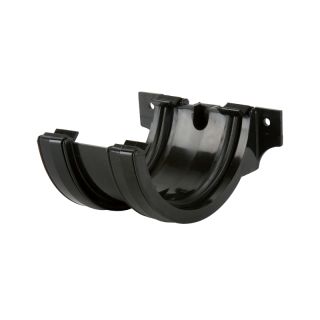 Brett Martin uPVC Roundstyle Guttering Union Bracket - 112mm - Black