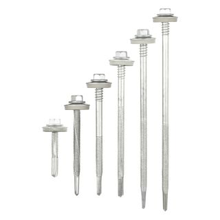 Metal Sheet to Heavy Steel Section TEK Screws (25mm - 150mm) - 100 Pack
