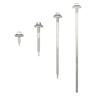 Metal Sheet to Light Steel Section TEK Screws (25mm - 190mm) - 100 Pack
