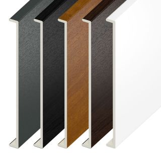 Double-Ended Flat UPVC Fascia Capping Board - 5000mm x 9mm