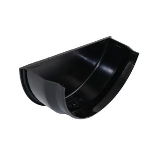 Aquaflow UPVC Half Round Guttering Internal Stop End - 112mm x 51mm