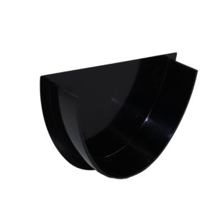 Aquaflow UPVC Universal XL Half Round Guttering Internal Stop End - 114mm x 71.5mm