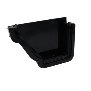 Aquaflow UPVC Ogee Guttering External Stop End - 128mm x 88mm