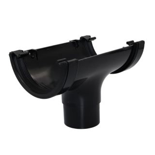 Aquaflow  UPVC Half Round Guttering Running Outlet - 112mm x 51mm