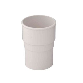 Aquaflow UPVC Half Round Guttering Downpipe Socket - 68mm