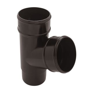 Aquaflow UPVC Half Round Guttering 112° Downpipe Branch - 68mm