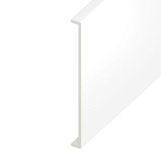 Box End Standard UPVC Fascia Capping Board - Smooth White (1250mm x 450mm x 9mm)