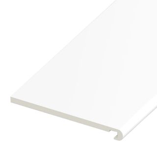 Bull-Nosed UPVC Fascia Board - Smooth White (5000mm x 18mm)