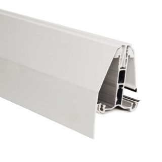 Poly X Economy Self Supporting Glazing Bar Edge Trim - White