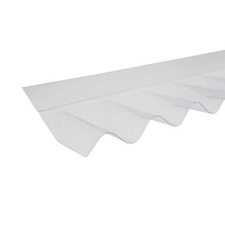 Solstice Corrugated PVC Wall Flashing - 950mm x 150mm x 0.8mm (Clear)