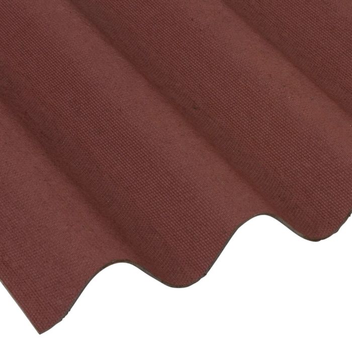 Coroline Corrugated Bitumen Roof Sheet - Red (2000 x 950mm)