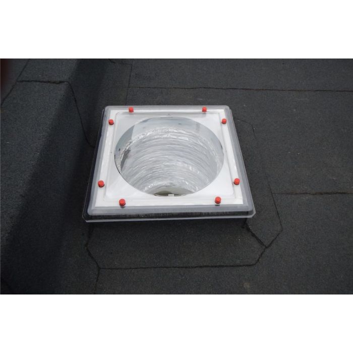 Em-Tube Flat Roof Sun Tunnel to Suit Builders Upstand with Rigid Tubes