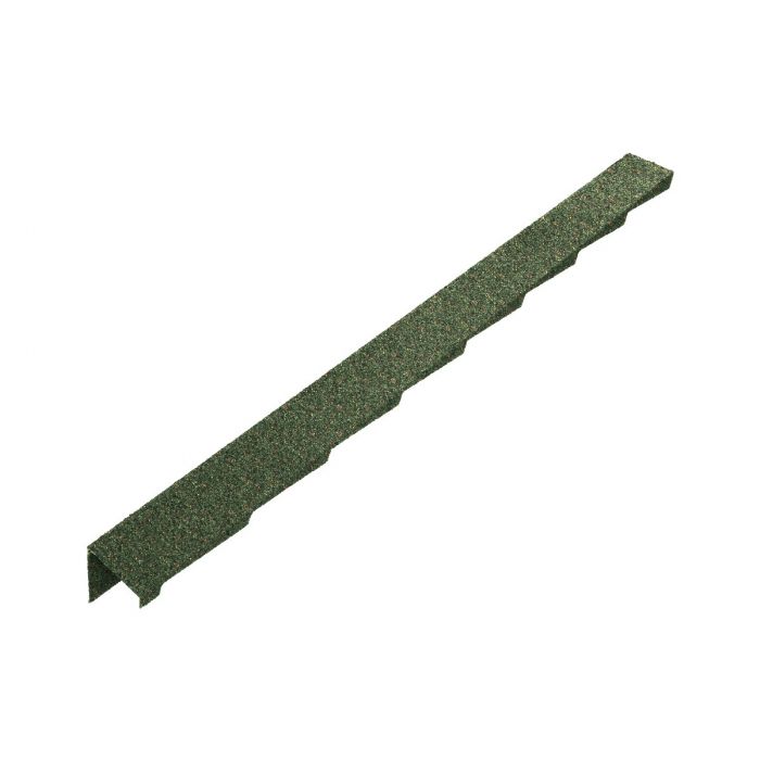 Britmet - Plaintile - Left Hand Barge - Moss Green (1250mm)