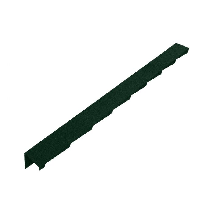 Britmet - Plaintile - Left Hand Barge - Tartan Green (1250mm)