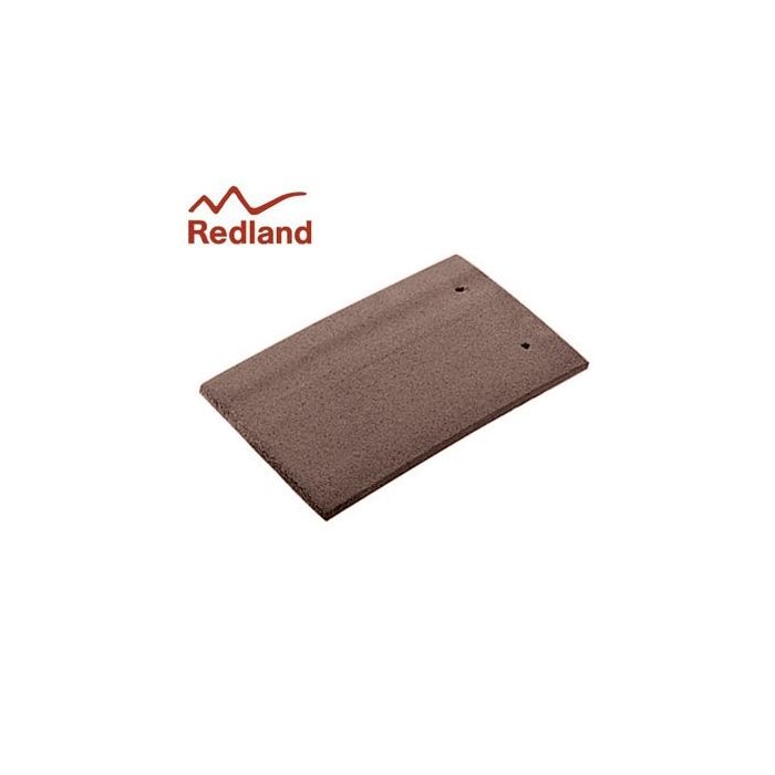 Redland Plain Eaves/Top Tile - Concrete Tile - Smooth Tudor Brown