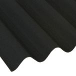 Coroline - Corrugated Bitumen Roof Sheet - Black (2000 x 950mm)