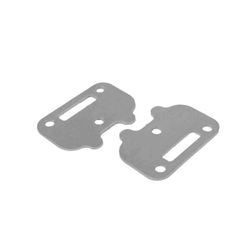 Flat Rectangular Retainer Plate Poly X Aluminium Glass Retaining Plate with Fixings (Screws & Washers)