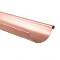 Lindab Natural Copper Guttering - Half Round Gutter