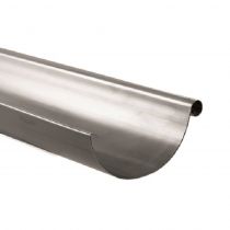 Lindab Steel Guttering - Half Round Gutter - Magestic Galvanised