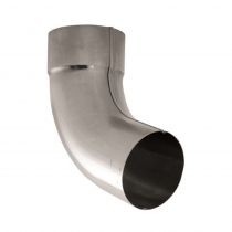 Lindab Steel Guttering - Downpipe Bend with Socket - Magestic Galvanised