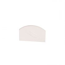 Corotherm - 10/16/25mm Polycarbonate Sheet Glazing Bar End Caps - White