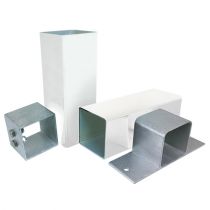 Alukap-SS - Complete Post & Bracket Kit - White (3000mm)
