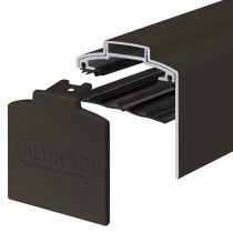 Alukap-XR - 60mm Aluminium Gable Bar with End Cap - Brown