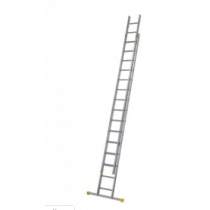 Werner Aluminium Double Extension Ladder with Stabiliser Bar