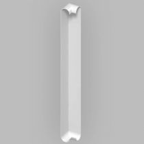 Fascia Board - Bull-nosed 90˚ External Corner Trim - 500mm - White