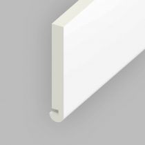 Bull-nosed Fascia UPVC Board - 150mm x 18mm - White (5m)
