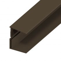 UPVC Shiplap Cladding - Edge Trim - 125mm - Dark Brown (5m)