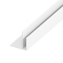 UPVC Shiplap Cladding - Starter Trim - 125mm - White (5m)