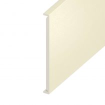 Double Fascia UPVC Board - Plain 450mm x 18mm - Cream (5m)