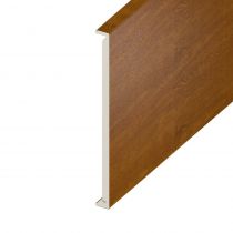 Double Fascia UPVC Board - Plain - Golden Oak (5m)