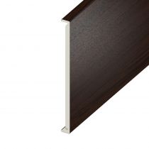 Double Fascia UPVC Board - Plain 350mm x 18mm - Rosewood (5m)