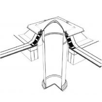 Em-Tube Flat Roof Sun Tunnel with PVC Upstand and Flexible Tubes