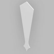 Fascia Board - Roofline Finial - 350mm - White