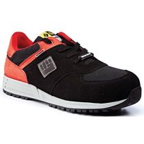 Rugged Terrain - Air Tubeless Safety Trainers (S3 SRC ESD) - Black/Red Nubuck