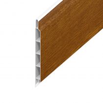 Hollow UPVC Soffit Board - 100mm x 9mm - Golden Oak (5m)