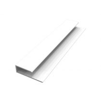 Freefoam - J Edge Trim - 2500mm - White (2 Boards)